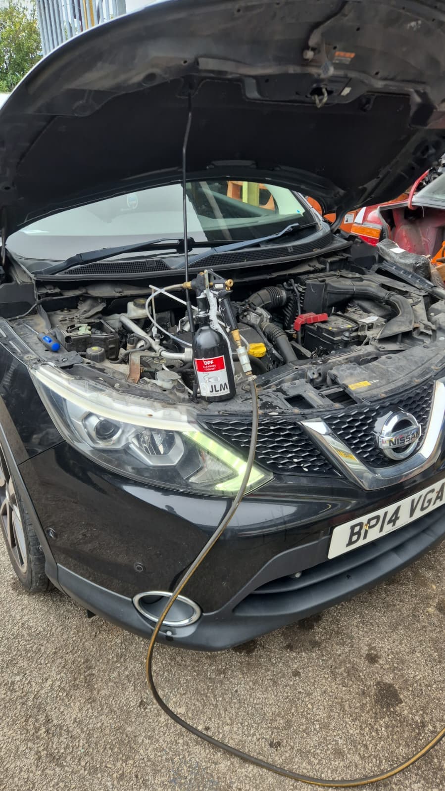 Engine bay after a clean